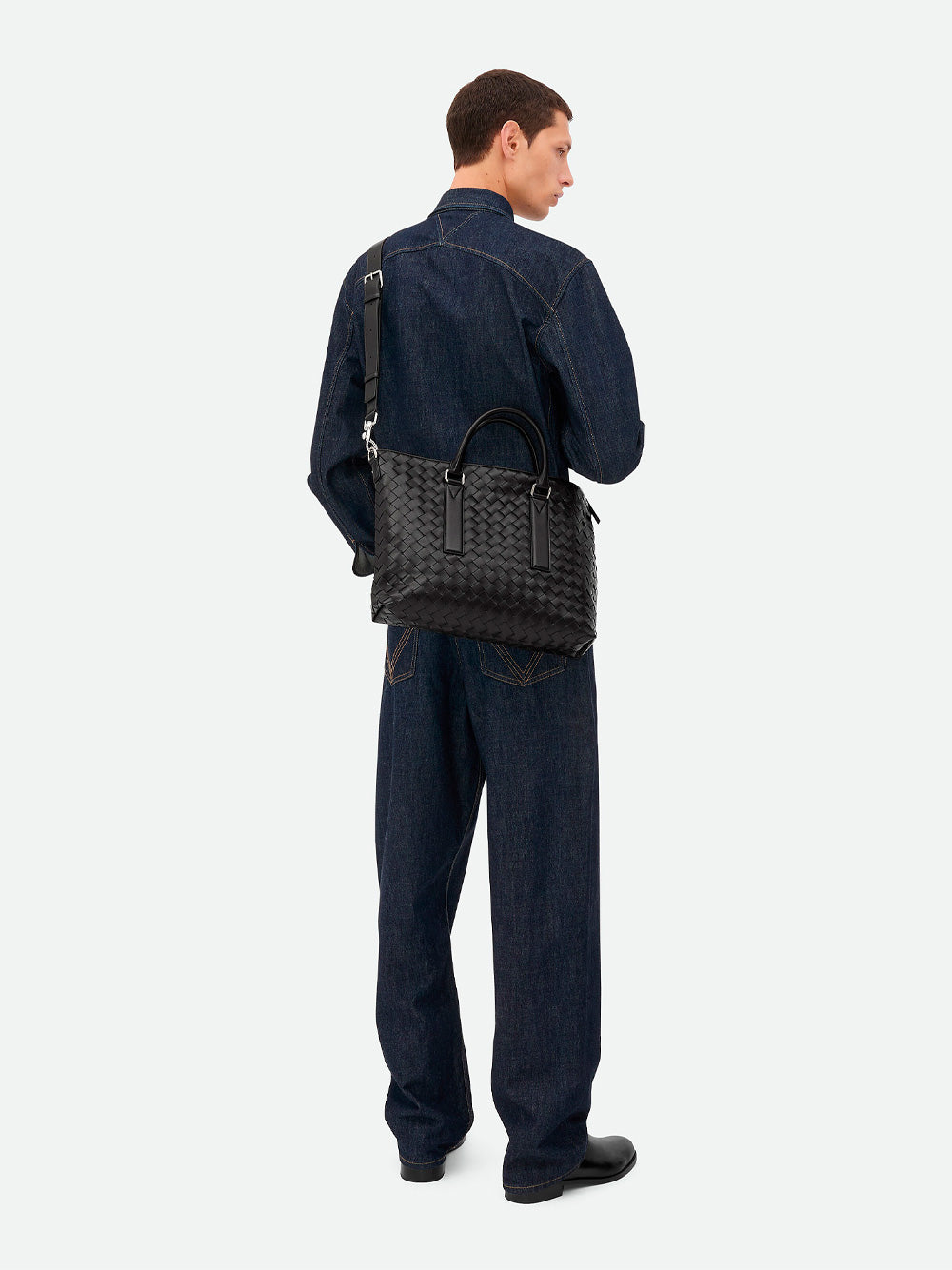 Bottega Veneta Men Intrecciato Soft Briefcase BOTTEGA VENETA