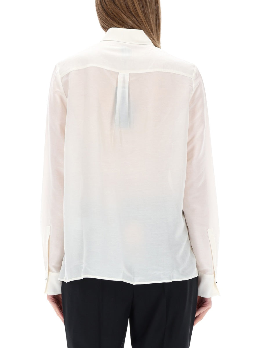 Boss Women Shirt With Ribbed Pleats BOSS