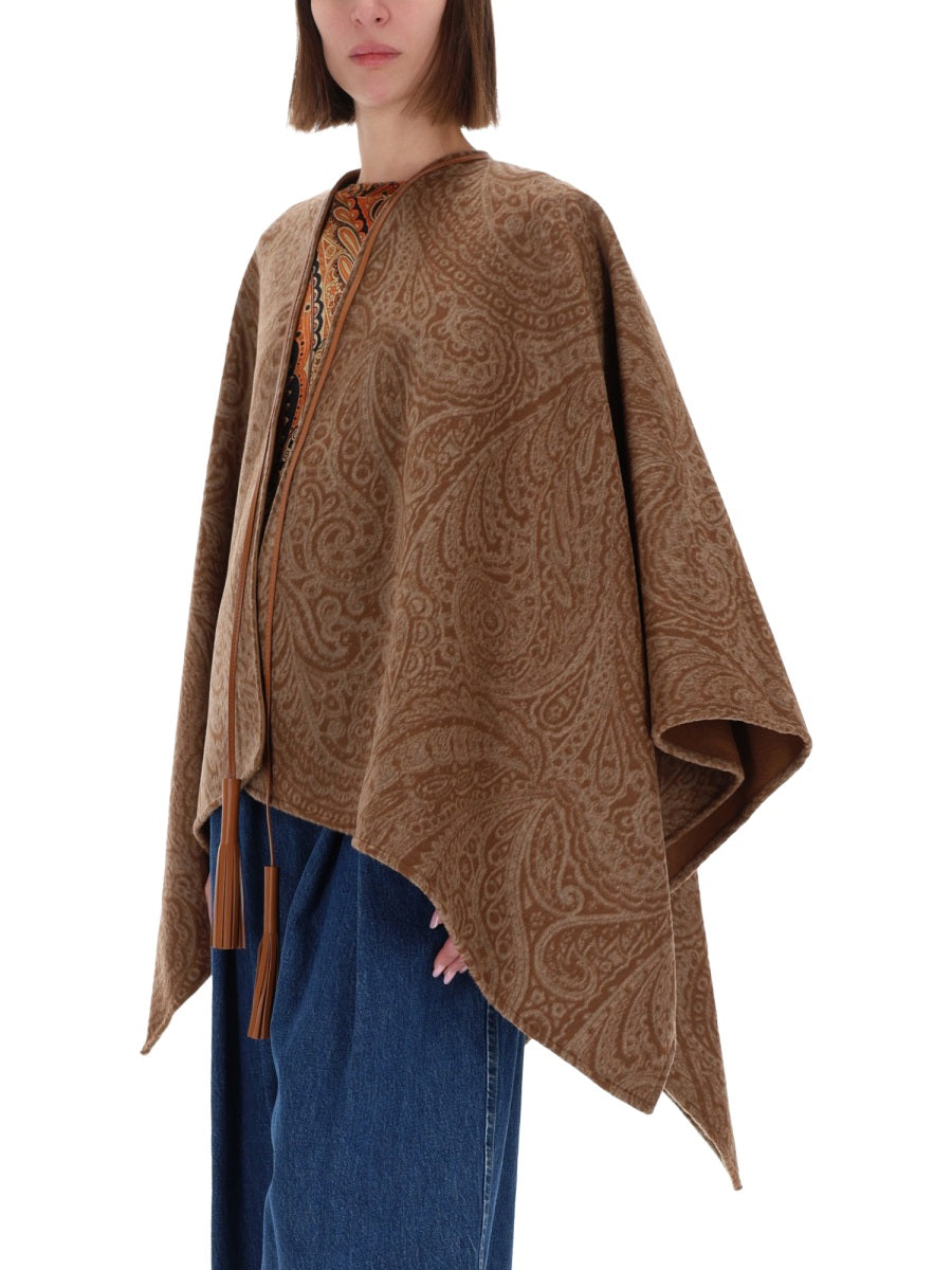 Etro Women Wool And Cashmere Cape ETRO