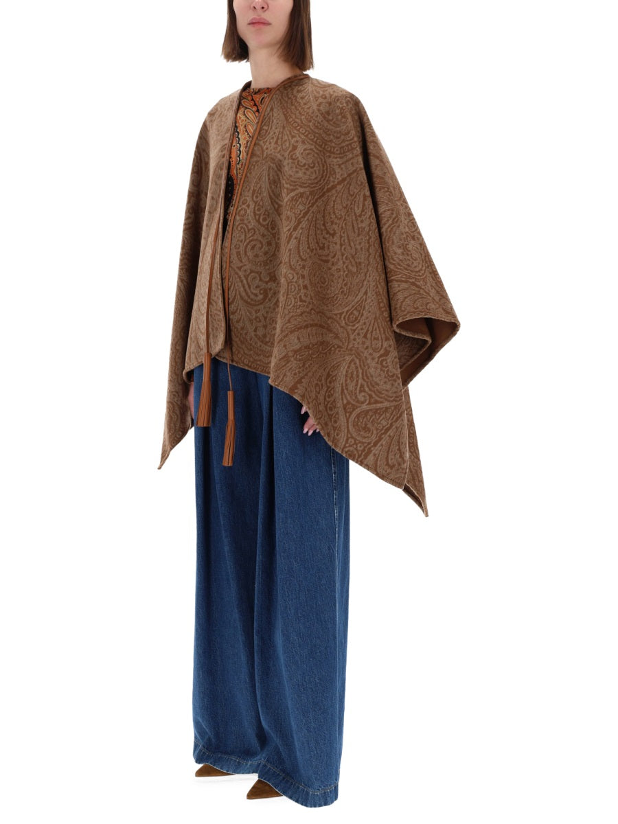 Etro Women Wool And Cashmere Cape ETRO