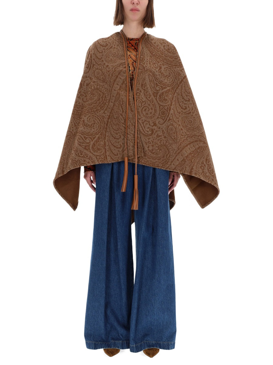 Etro Women Wool And Cashmere Cape ETRO