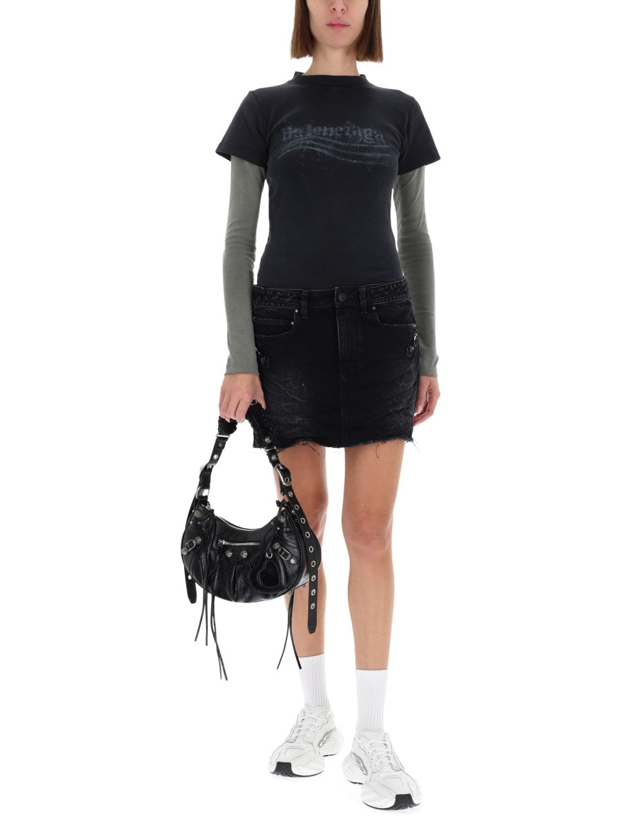 Balenciaga Women Miniskirt "City" BALENCIAGA