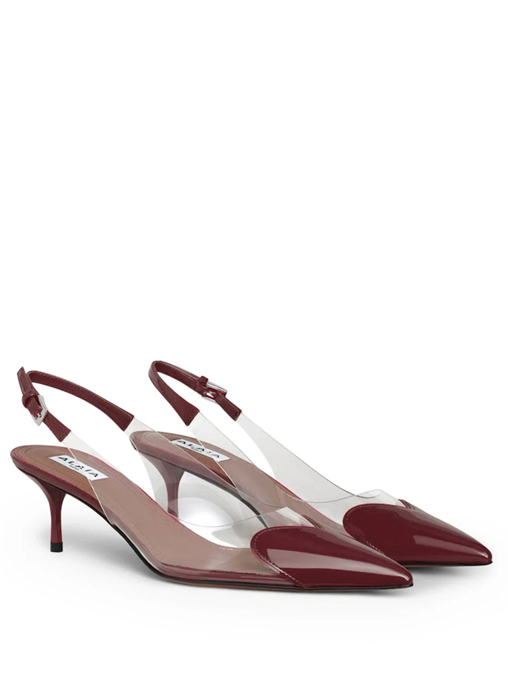 Alaia Women Le Cœur Slingbacks In Patent Leather ALAIA