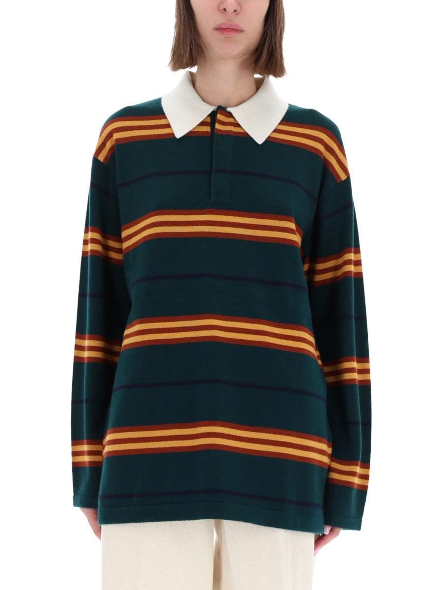 Guest In Residence Women "Striped Rugby" Polo Shirt GUEST IN RESIDENCE