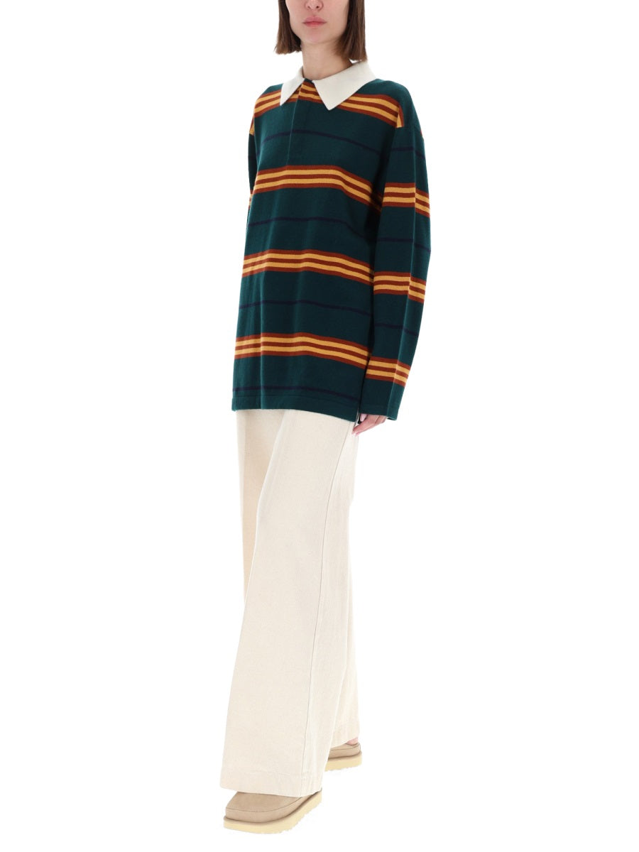 Guest In Residence Women "Striped Rugby" Polo Shirt GUEST IN RESIDENCE