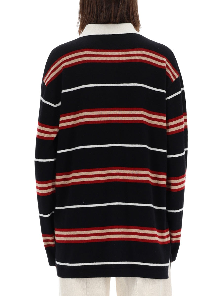 Guest In Residence Women "Striped Rugby" Polo Shirt GUEST IN RESIDENCE