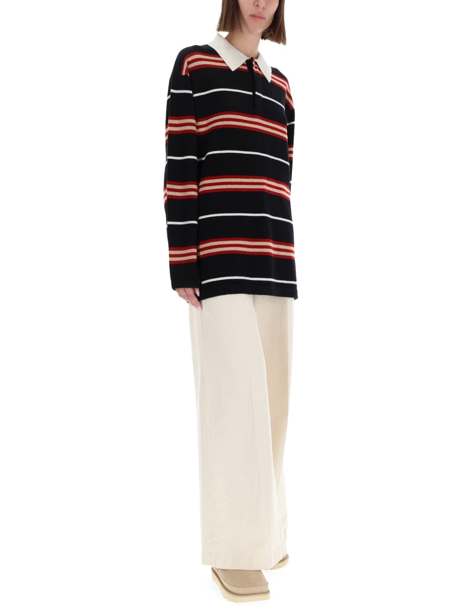 Guest In Residence Women "Striped Rugby" Polo Shirt GUEST IN RESIDENCE
