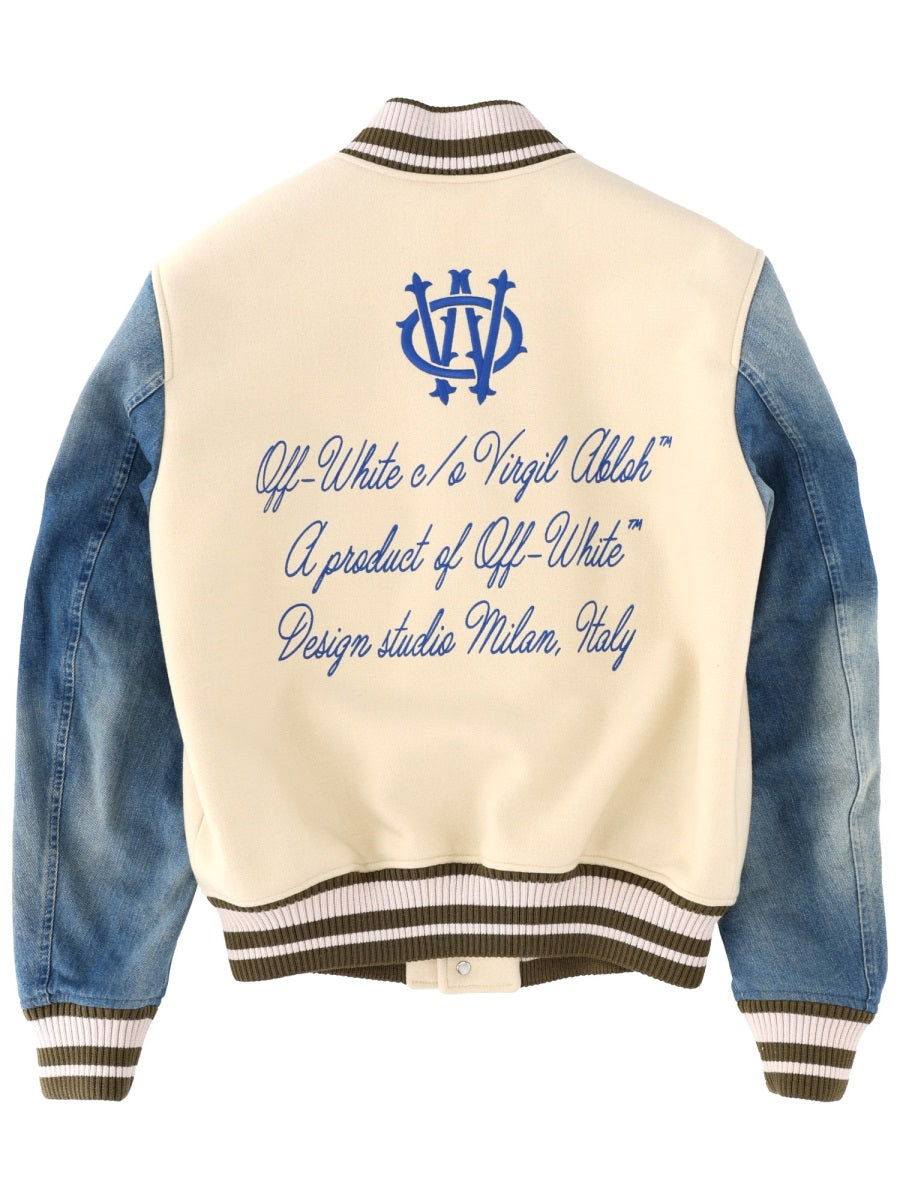 Off-White Men "Gothic Wool Denim" Jacket OFF-WHITE