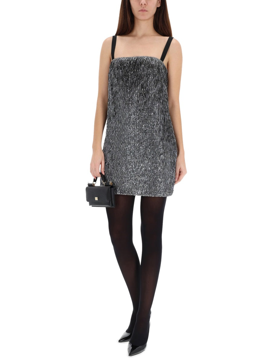 Dolce & Gabbana Women Sequined Mini Dress DOLCE & GABBANA