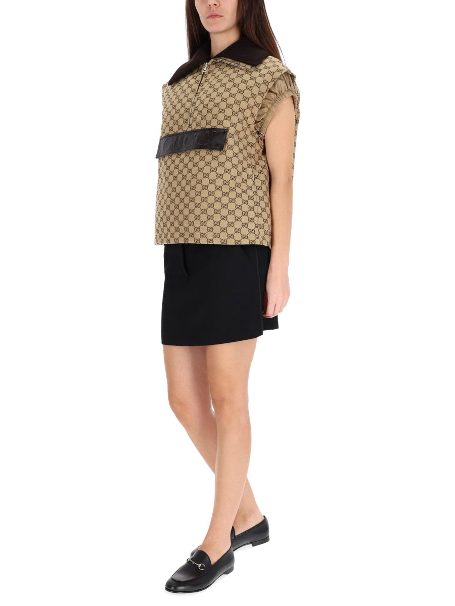 Gucci Women Vest With Leather Label GUCCI