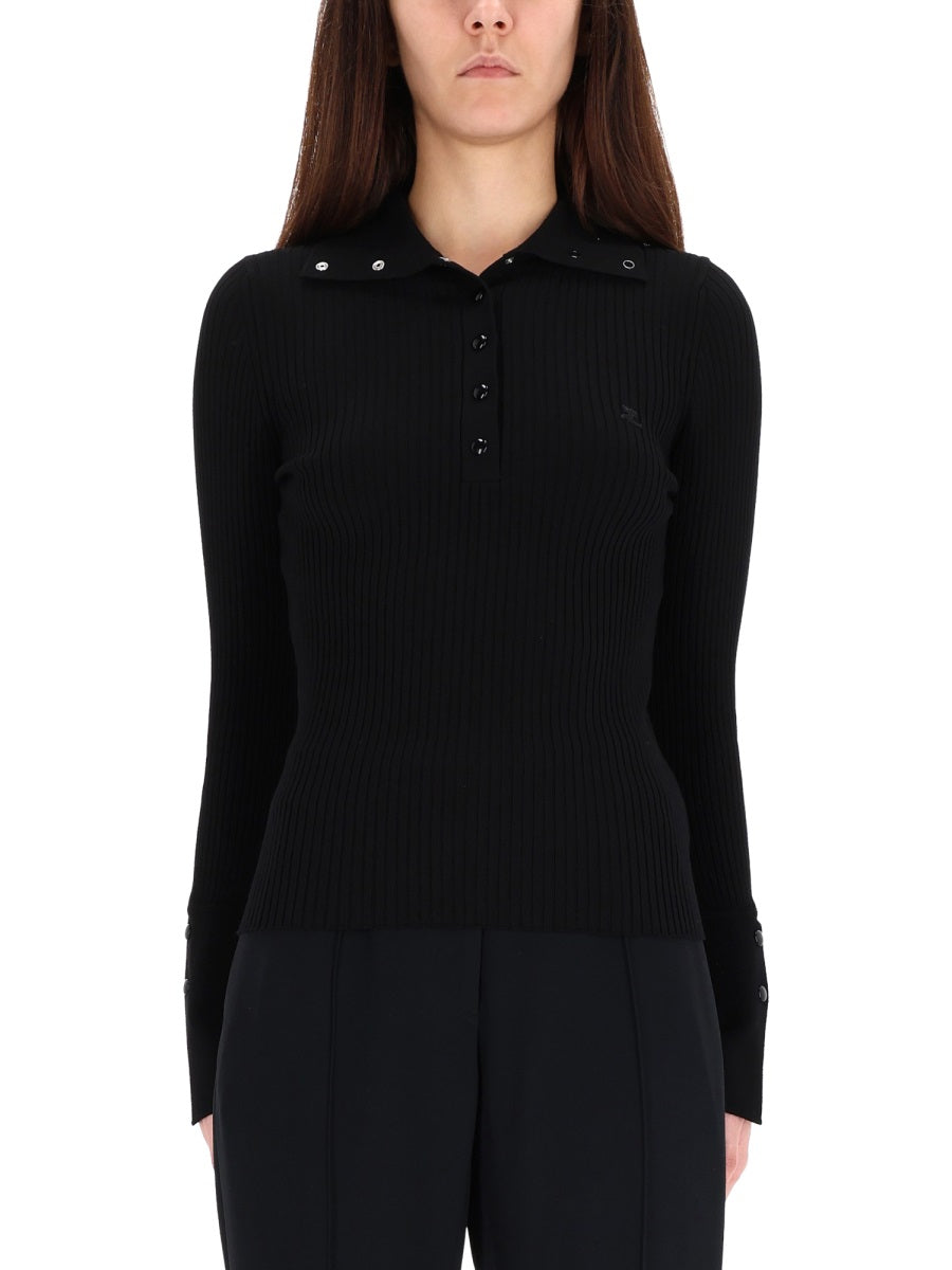 Courreges Women Ribbed Polos. COURREGES