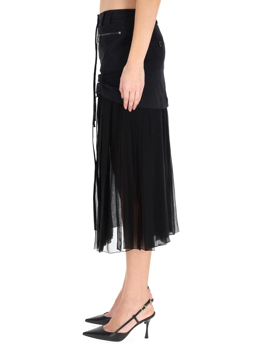 Dolce & Gabbana Women Silk Midi Skirt DOLCE & GABBANA