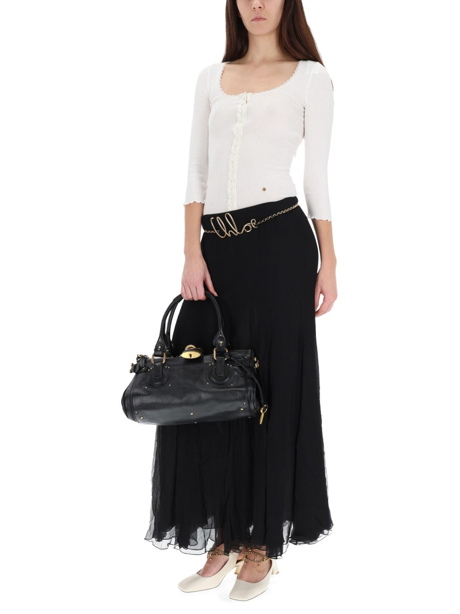 Chloé Women Silk Muslin Maxi Skirt