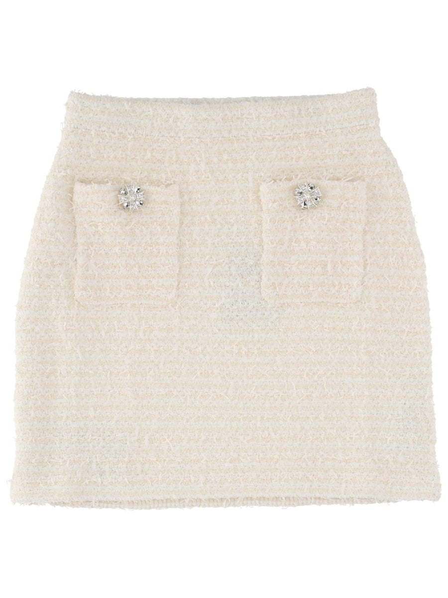 Self-Portrait Women Wool Miniskirt SELF-PORTRAIT