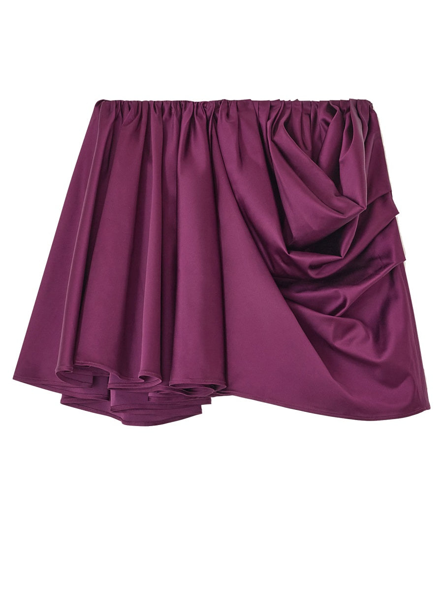 Ganni Women Miniskirt With Drape GANNI