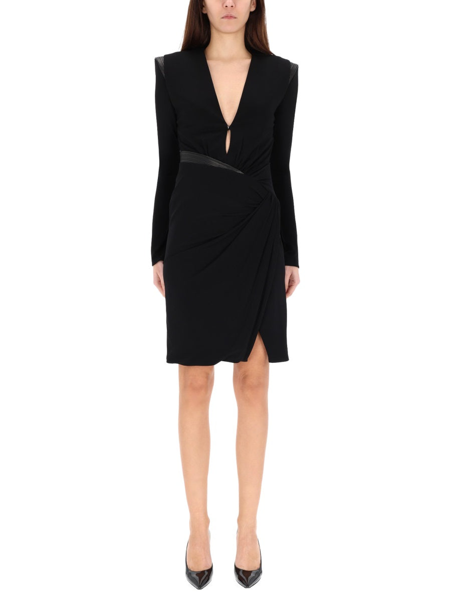 Versace Women V-Neck Mini Dress VERSACE