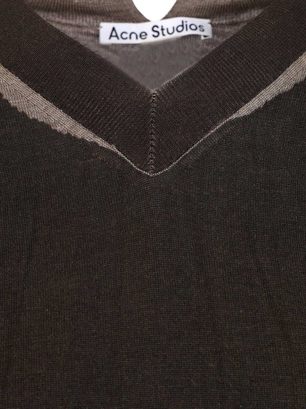 Acne Studios Women Crumpled V-Neck Sweater ACNE STUDIOS
