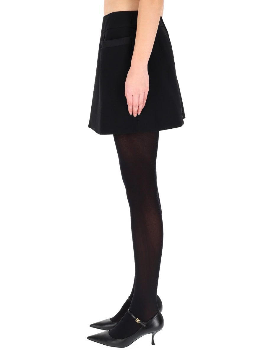 Dolce & Gabbana Women Double Crepe Basque Skirt DOLCE & GABBANA
