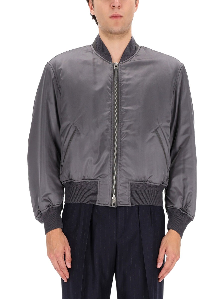 Tom Ford Men Silk Bomber Jacket TOM FORD