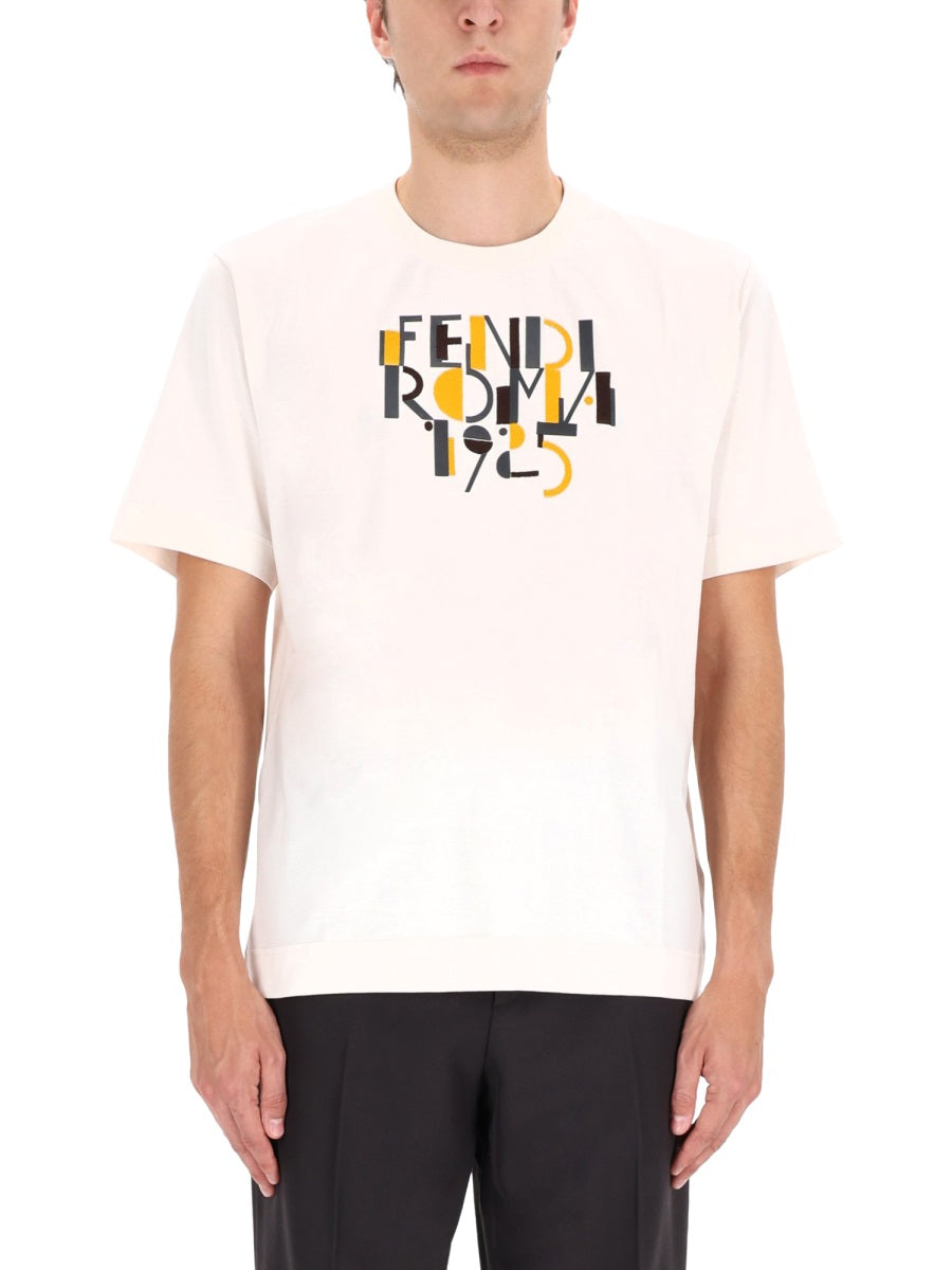Fendi Men T-Shirt With Print FENDI