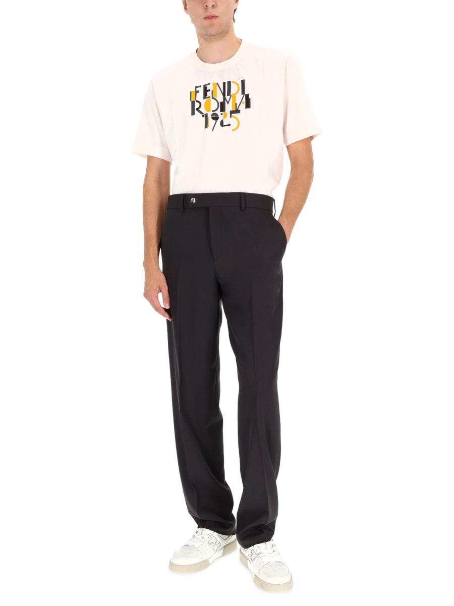 Fendi Men T-Shirt With Print FENDI