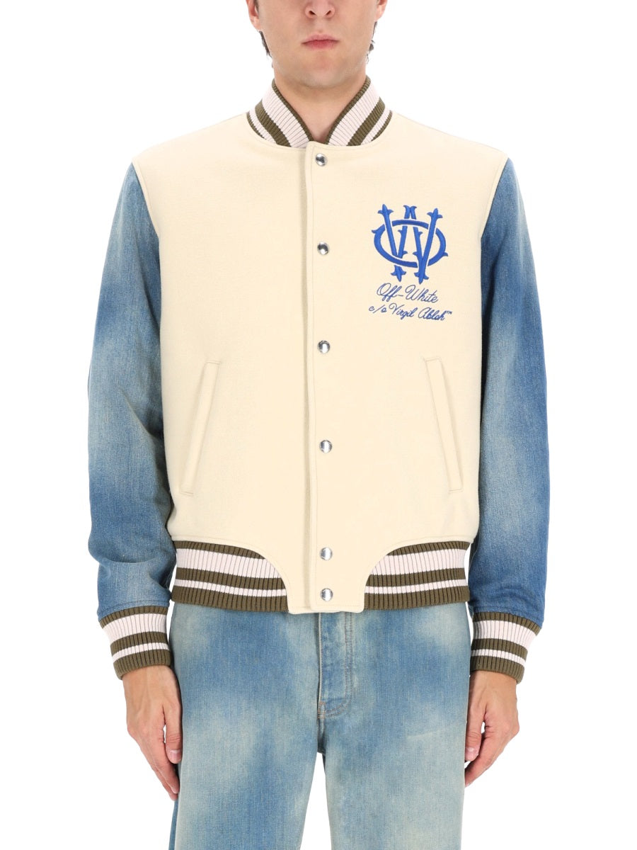 Off-White Men "Gothic Wool Denim" Jacket OFF-WHITE