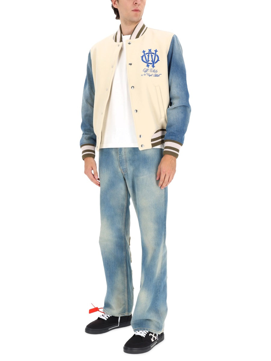 Off-White Men "Gothic Wool Denim" Jacket OFF-WHITE
