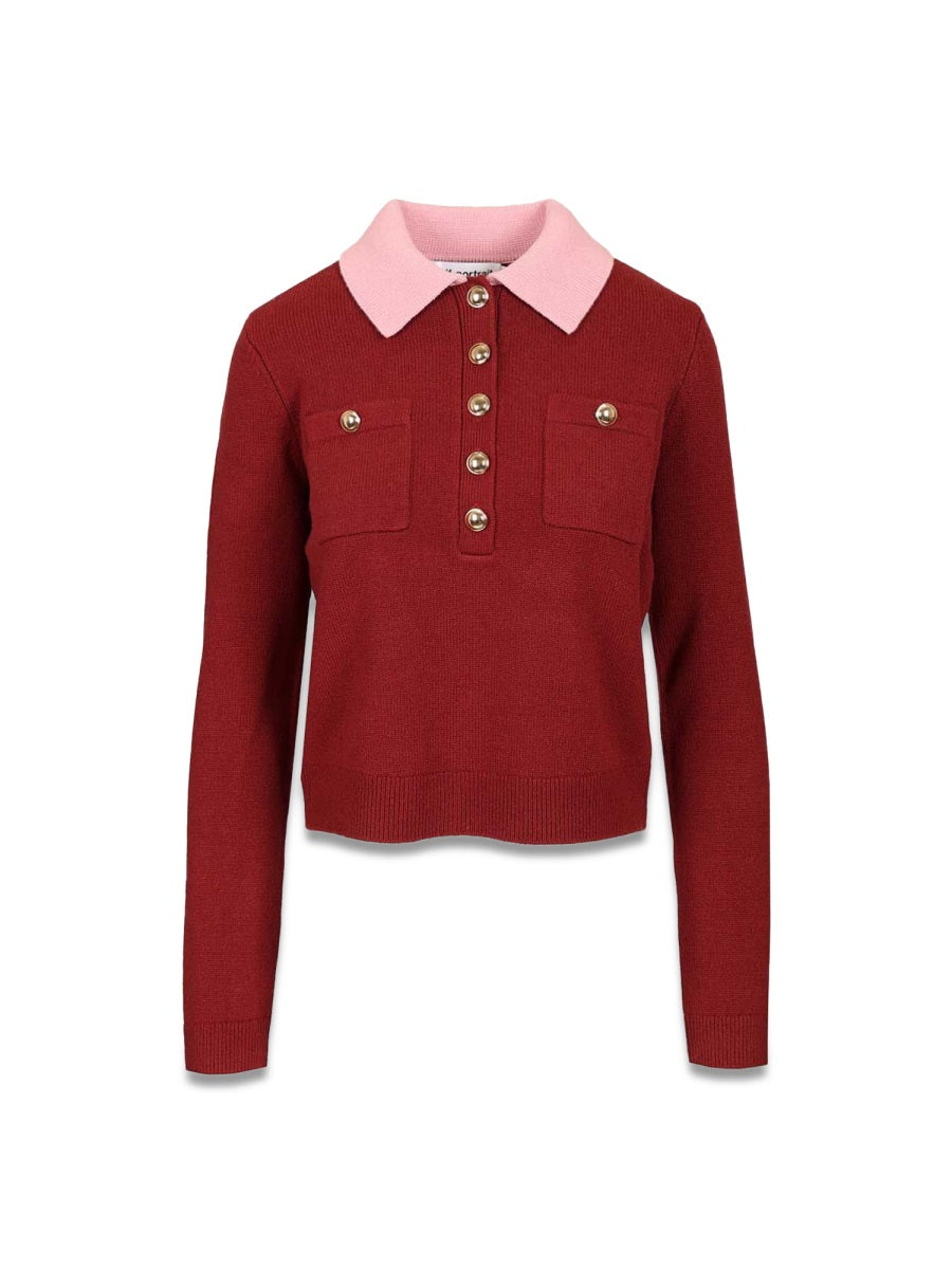 Self-Portrait Women Polo Cardigan SELF-PORTRAIT