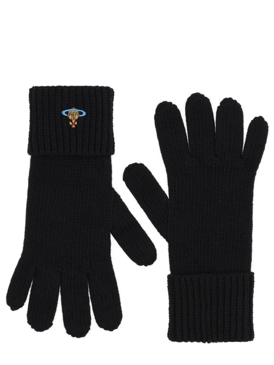 Vivienne Westwood Women Wool Gloves. VIVIENNE WESTWOOD
