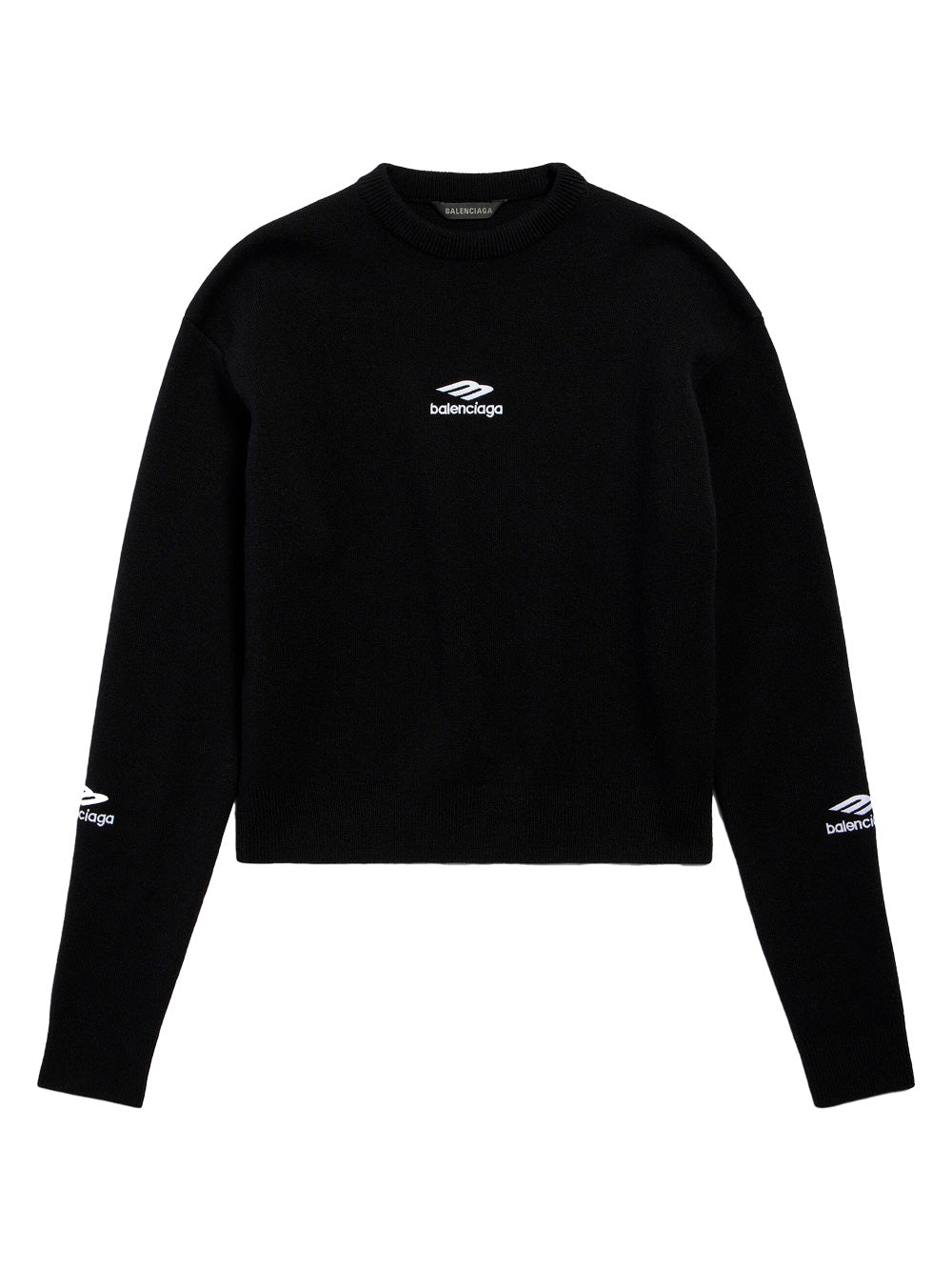 Balenciaga Women Wool Knitted Ski Crewneck BALENCIAGA