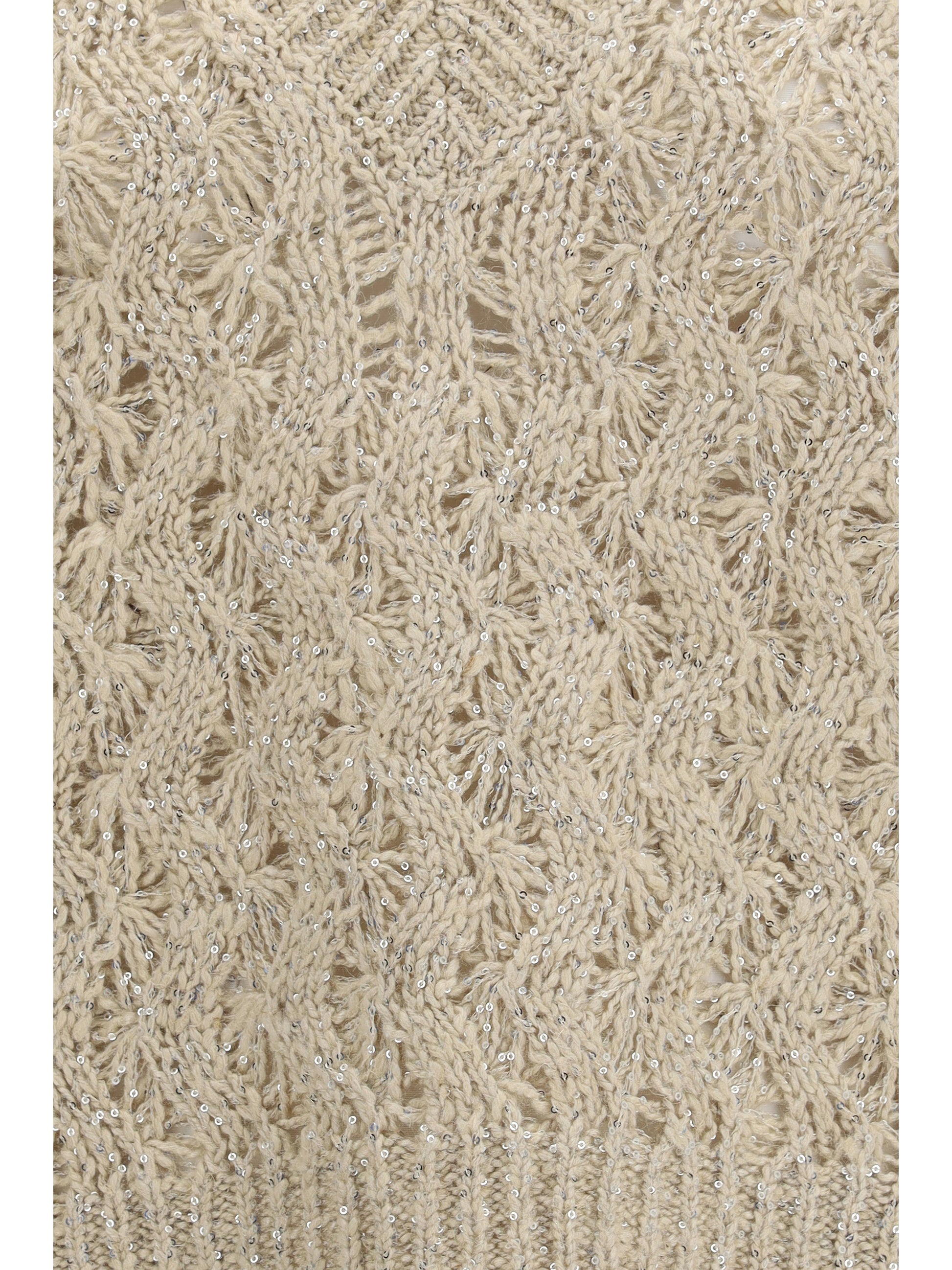 Brunello Cucinelli Women Silk Blend Sequined Vest BRUNELLO CUCINELLI