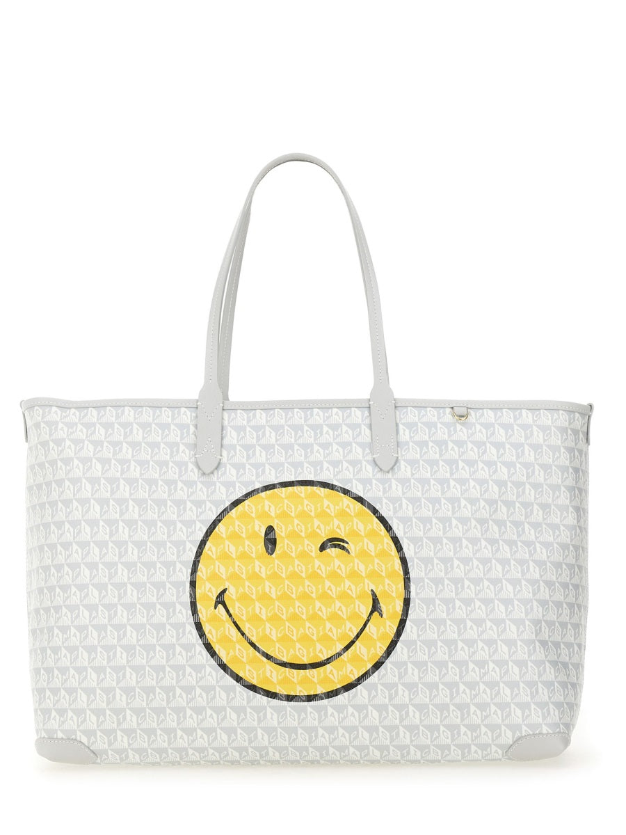 Anya Hindmarch Women "I Am A Plastic Bag Wink" Tote Bag ANYA HINDMARCH