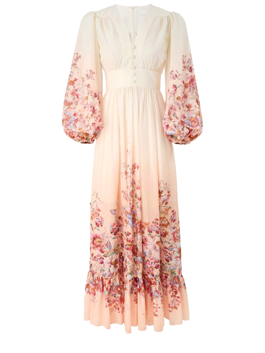 Zimmermann Women V-Neck Long Dress