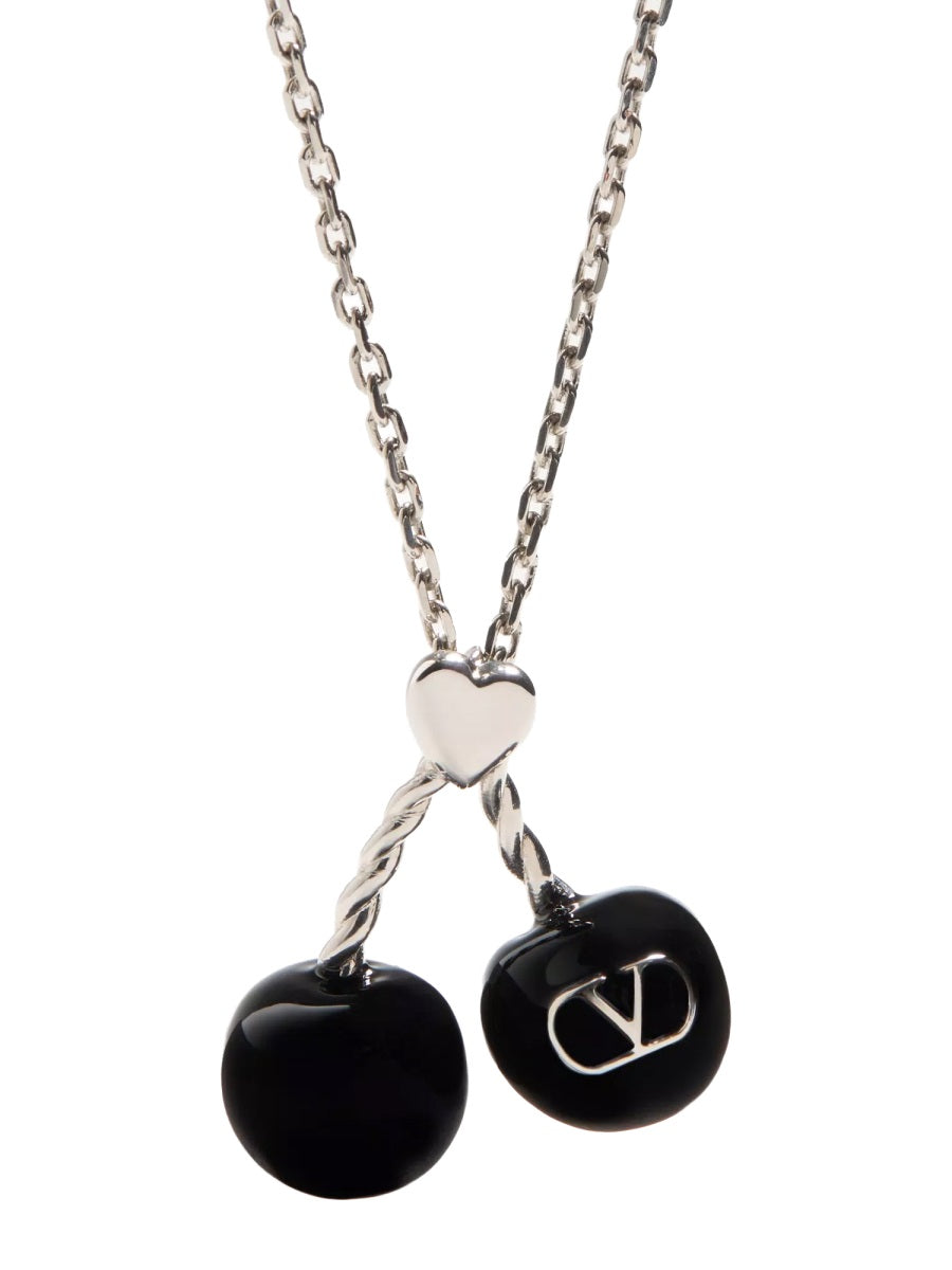 Valentino Garavani Men Chez Valentino Metal And Enamel Necklace VALENTINO GARAVANI