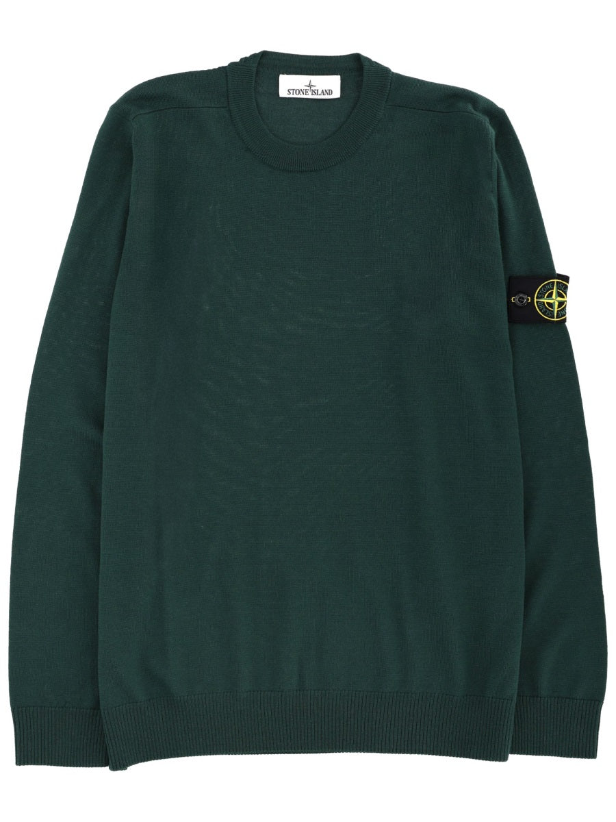 Stone Island Men Jersey With Logo Patch STONE ISLAND