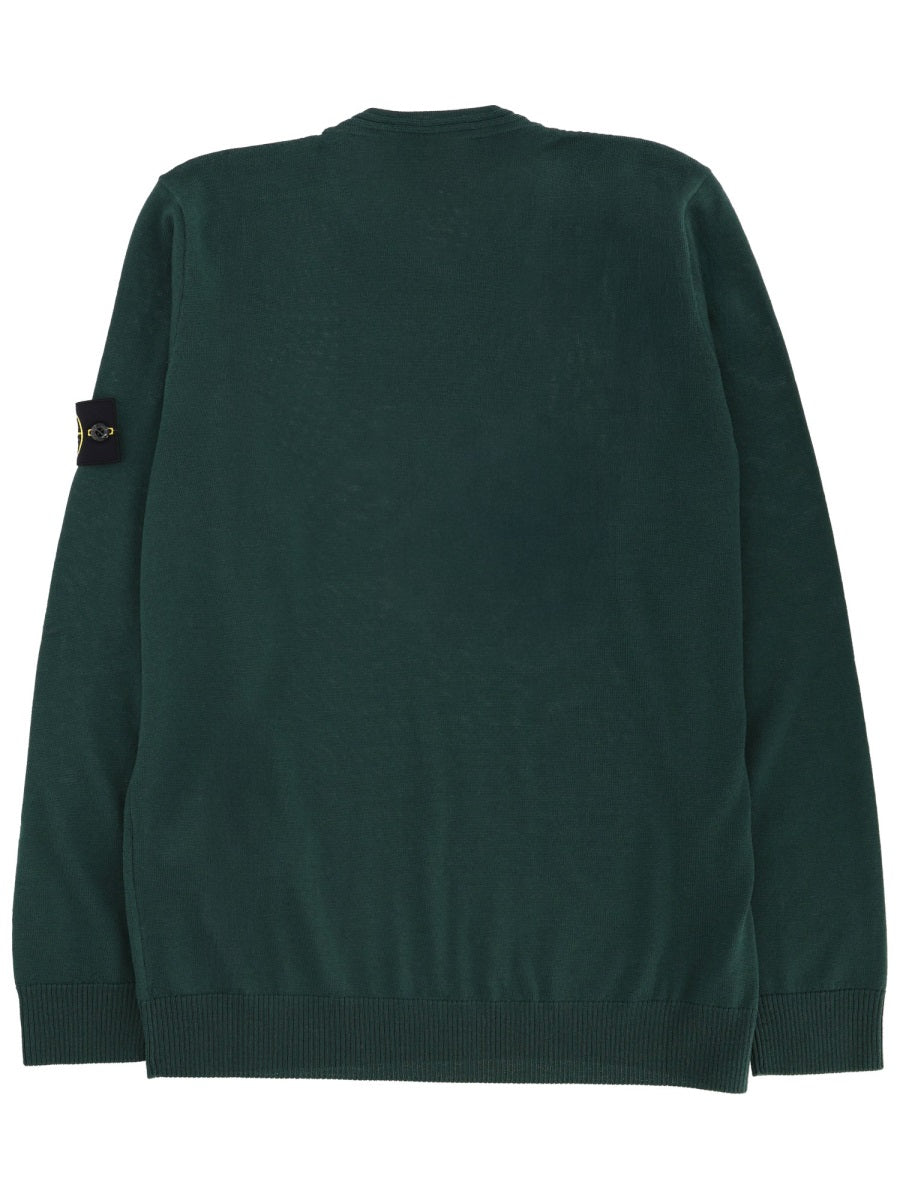 Stone Island Men Jersey With Logo Patch STONE ISLAND