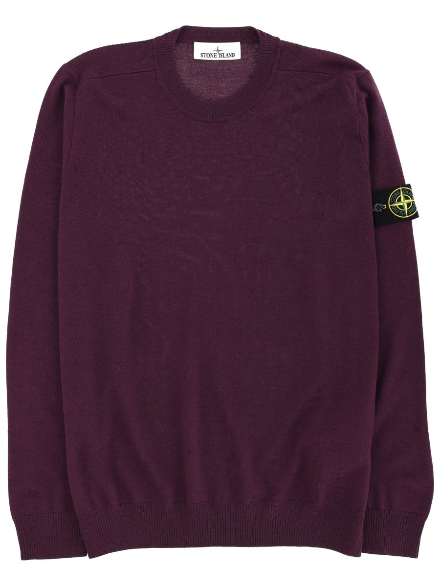 Stone Island Men Jersey With Logo Patch STONE ISLAND