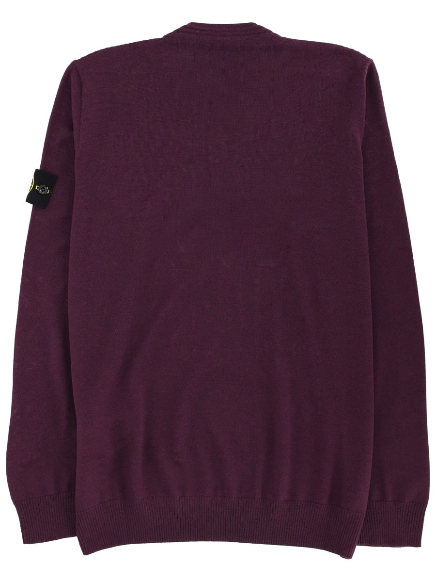 Stone Island Men Jersey With Logo Patch STONE ISLAND