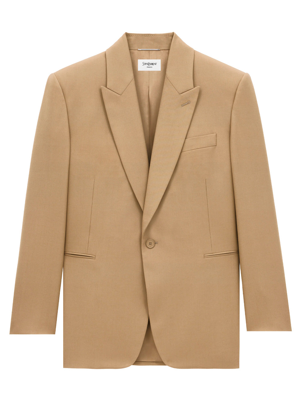 Saint Laurent Men Wool Gabardine Single-Breasted Jacket SAINT LAURENT
