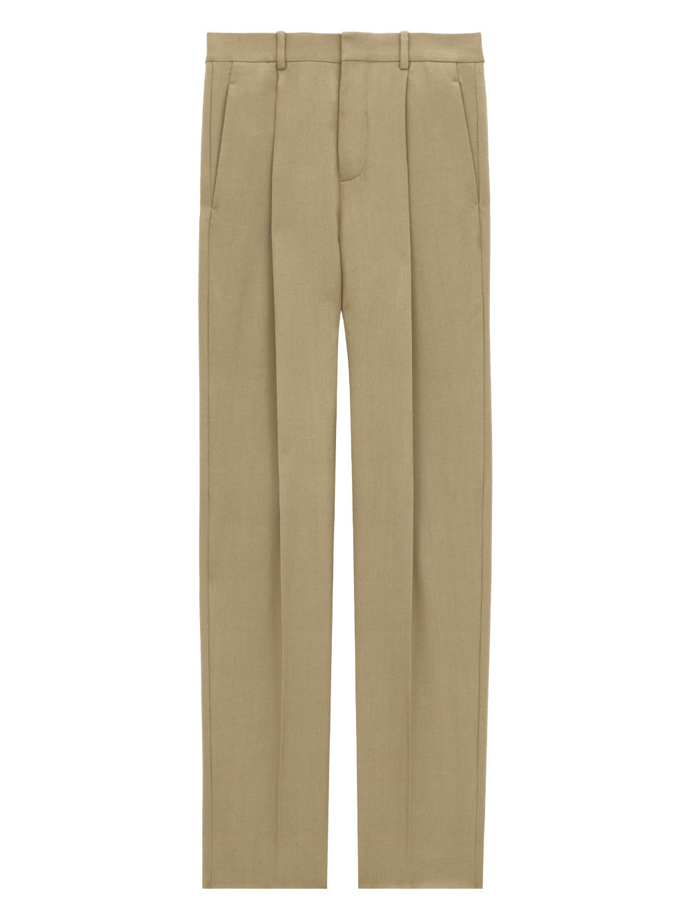 Saint Laurent Men Wool Gabardine High-Waisted Carrot Trousers SAINT LAURENT