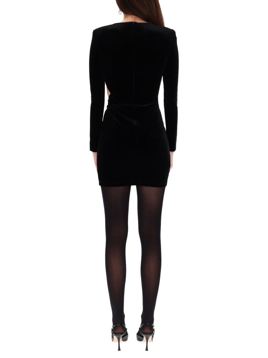 Self-Portrait Women Mini Velvet Dress SELF-PORTRAIT