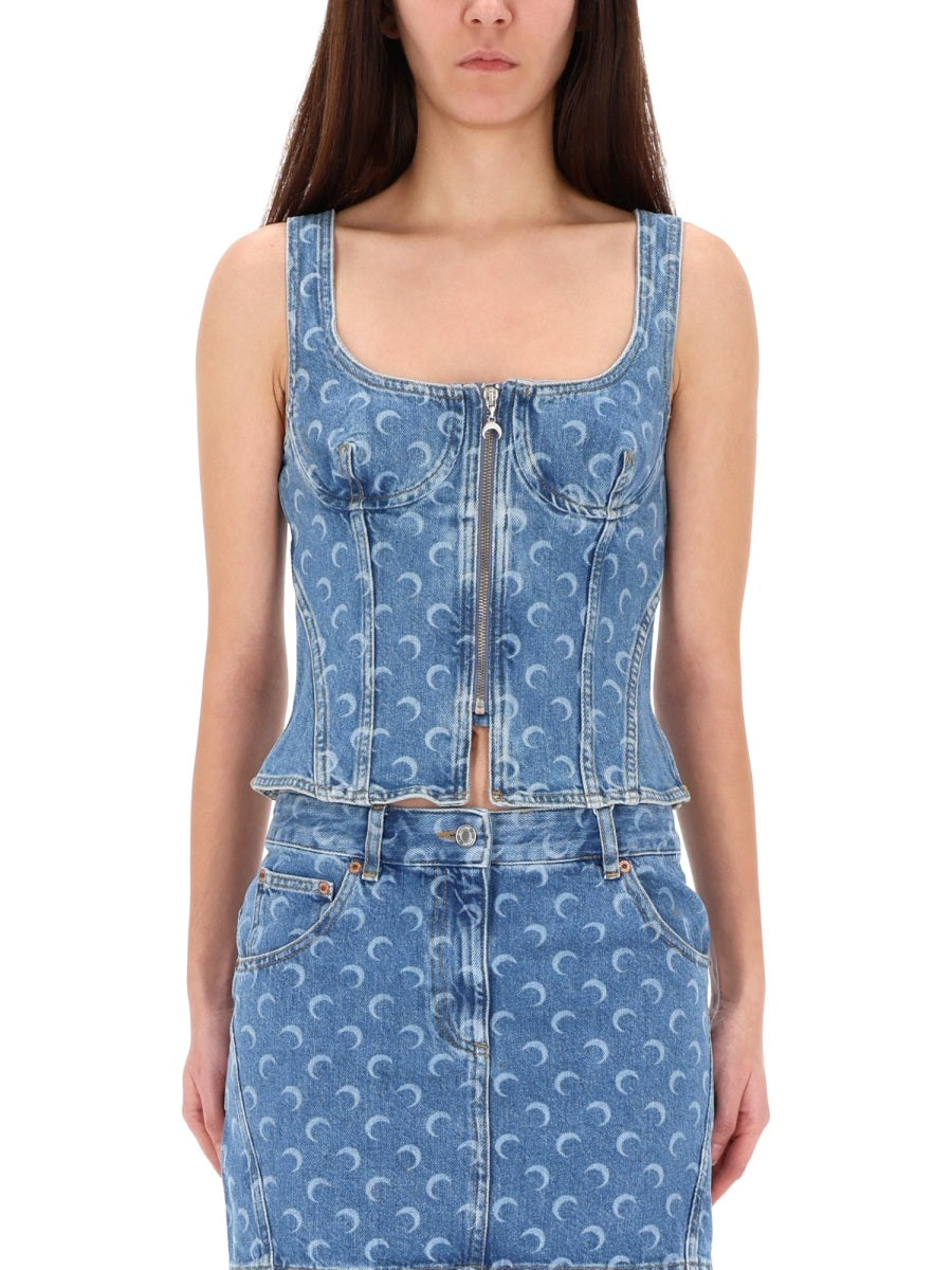 Marine Serre Women Top "Bustier" MARINE SERRE