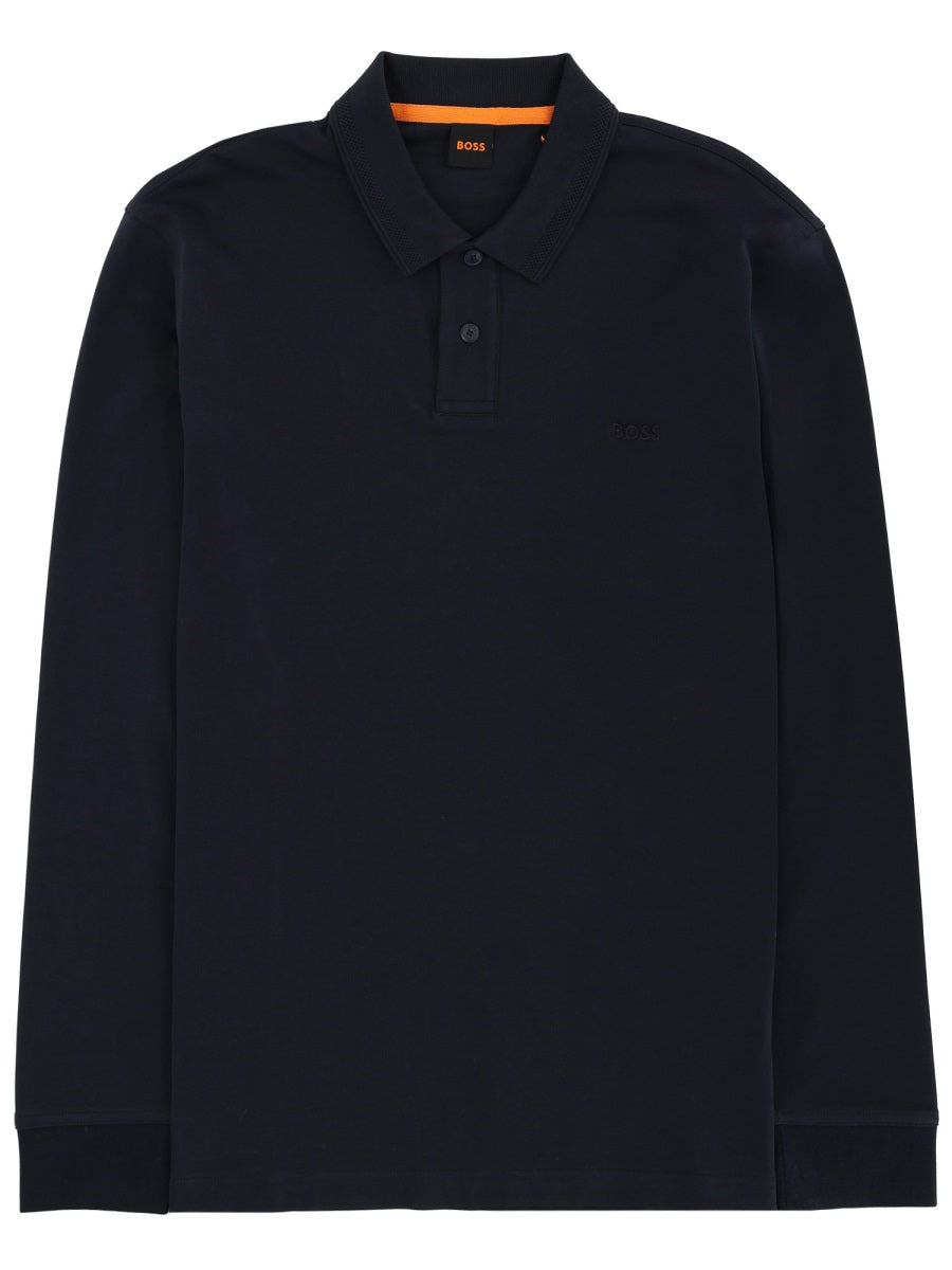 Boss Men Long-Sleeved Polo Shirt BOSS