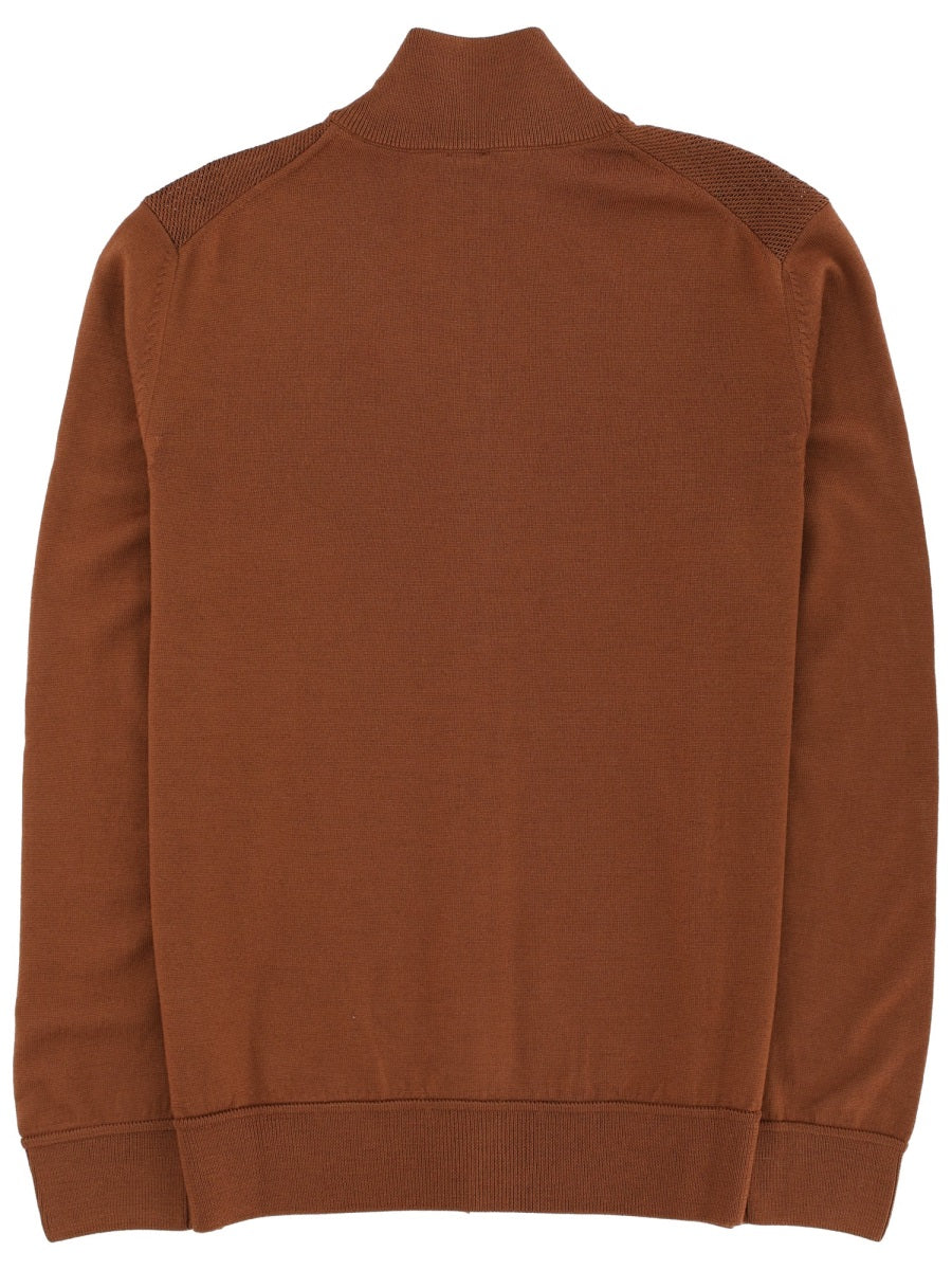 Boss Men Shirt With Zip. BOSS