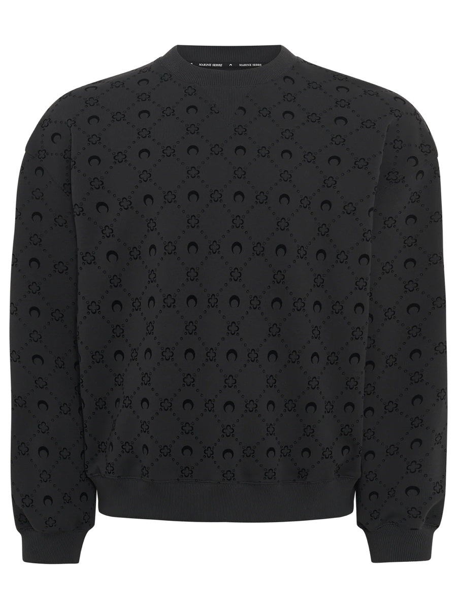 Marine Serre Men Monogram Sweatshirt MARINE SERRE