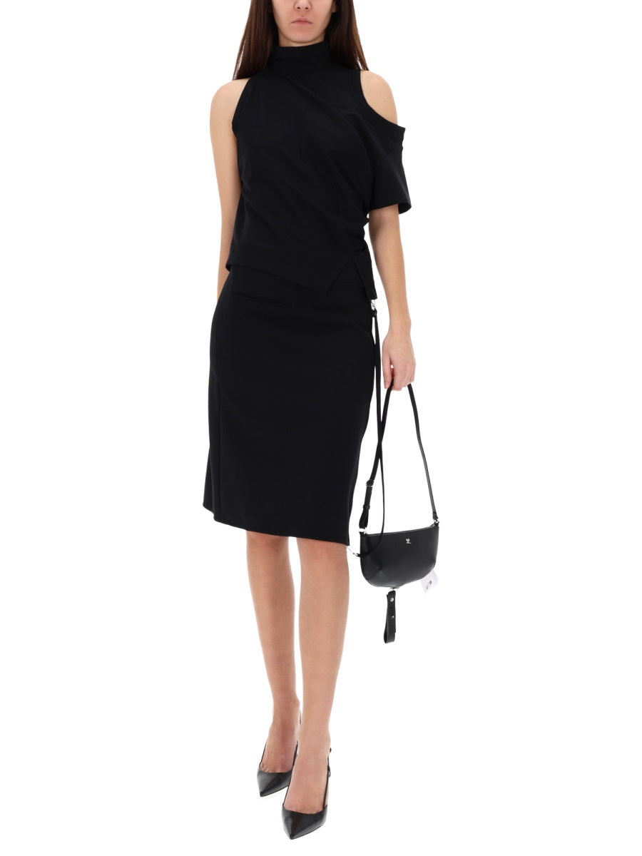 Courreges Women Asymmetrical T-Shirt COURREGES