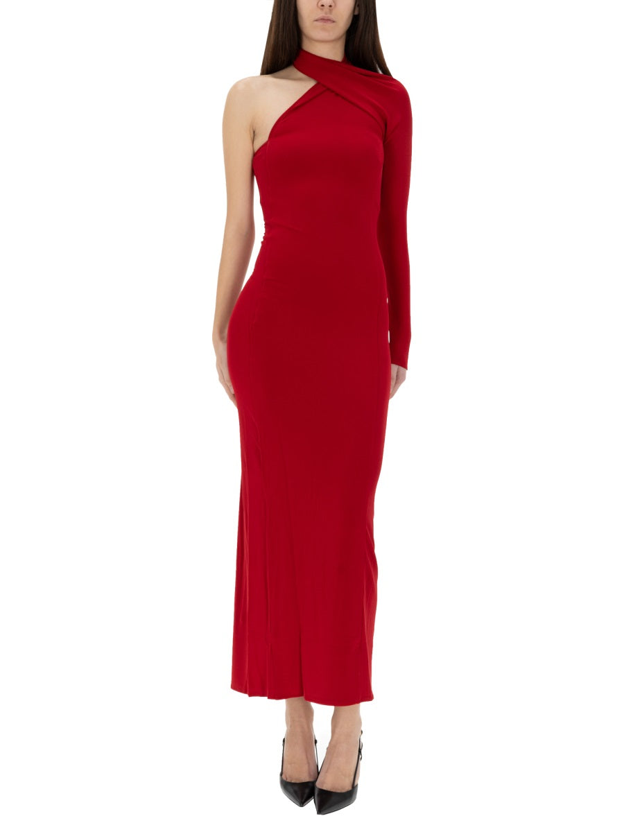 Courreges Women Draped One-Shoulder Dress