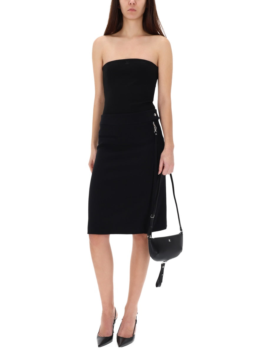 Courreges Women Midi Skirt With Zipper COURREGES
