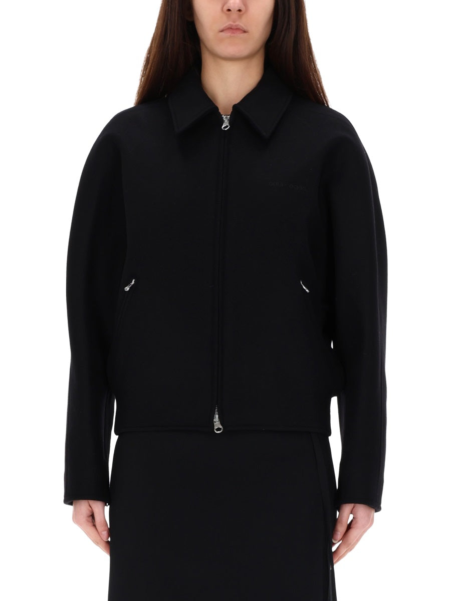 Courreges Women Wool Bomber Jacket COURREGES