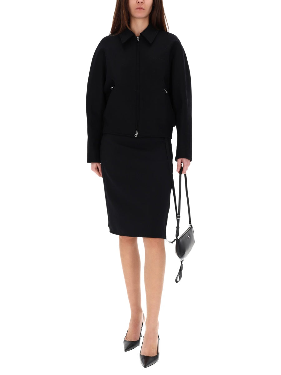 Courreges Women Wool Bomber Jacket COURREGES